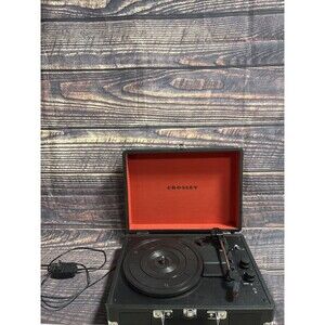 Crosley CR8005DBK Cruiser Deluxe 3-Speed Turntable - Black